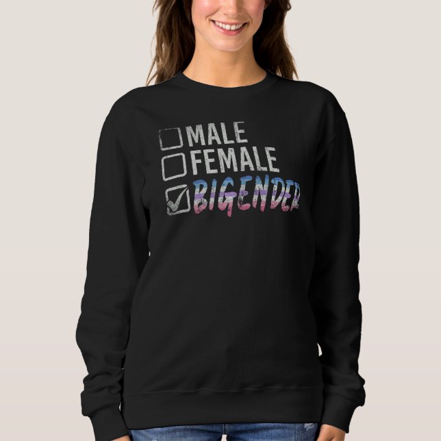Moletom Mulher Masculina Bigender, Igualdade De Sinalizado (Frente)