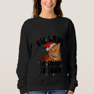 Moletom Mulher Oh Deus Ele Está Chegando De Noite De Natal