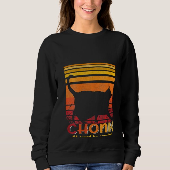 Moletom Mulher Oh Senhor Ele Está Chegando Em Chonk Scale  (Frente)