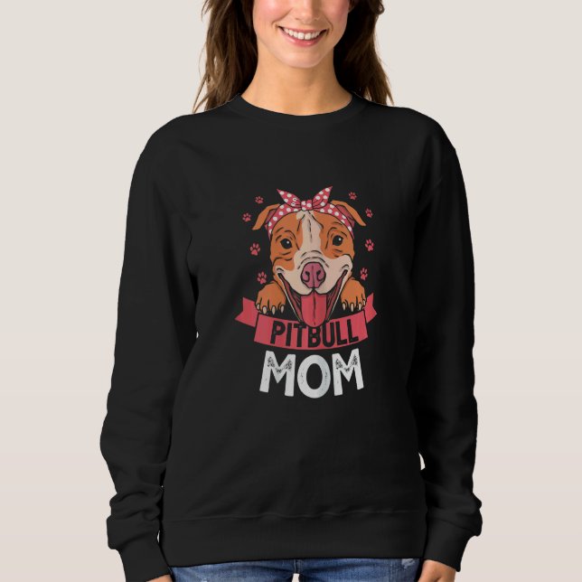 Moletom Mulher Pitbull Mãe Pit Touro 5 (Frente)