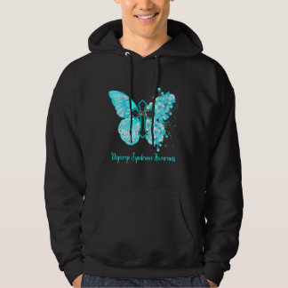 Moletom Mulher Teal Butterfly Faith Digeorge Síndrome de A