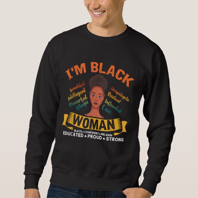 Moletom Mulheres Africanas - Americana BHM - História Negr (Frente)