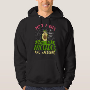 Moletom Mulheres Avocado Floresta Animal Trash Panda Girl