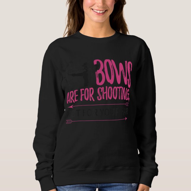 Moletom Mulheres Bowhun Archer Deer Hunter Girls Bowhunt (Frente)