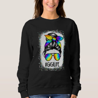 Moletom Mulheres Branqueadas Gigi Life Messaging Hair Bun