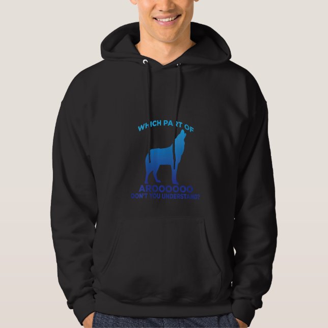 Moletom Mulheres Cachorro Siberiano Howling Wolf Silhouett (Frente)