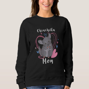 Moletom Mulheres Chinchilla Mãe Cute Chinchillas Amor Cora