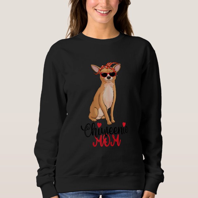 Moletom Mulheres Chiweenie Dog Chiweenie Mãe (Frente)