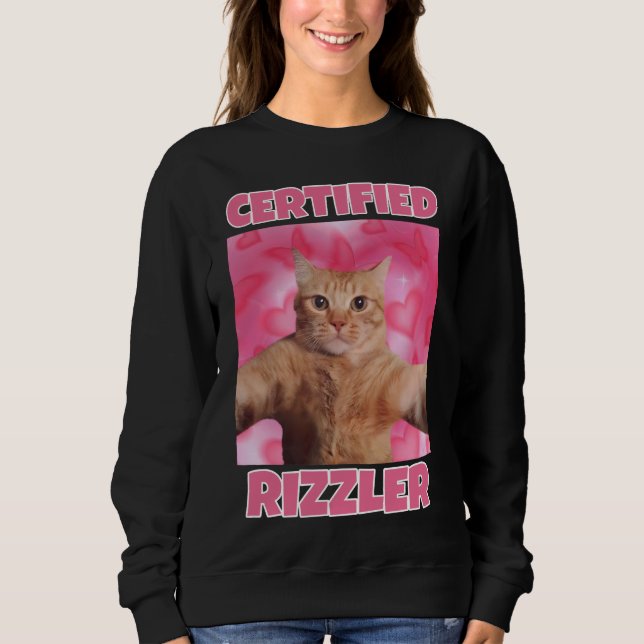 Moletom Mulheres com memórias de gatos RIZZLER certificada (Frente)