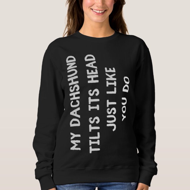 Moletom Mulheres Cute Masculinas Dachshund Crianças (Frente)