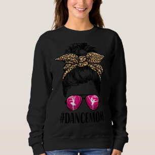 Moletom Mulheres dançam Mãe Vida Mensagem Bun Leopard Balé
