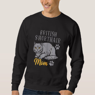 Moletom Mulheres de gato Shorthair da Mãe