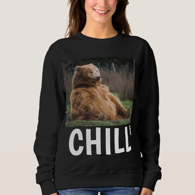 MOLETOM MULHERES DE URSO ENGRAÇADO ENGRAÇADAS (Frente)