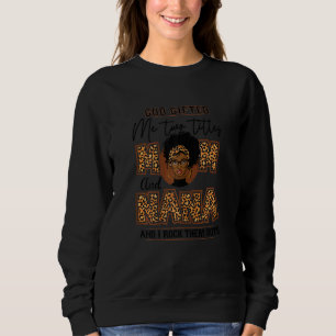 Moletom Mulheres Deus Me Deu Dois Títulos Mãe E Nana Negra