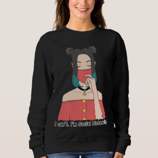 Moletom Mulheres Distantes Sociais Bons Quarentena Humo