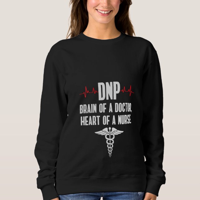 Moletom Mulheres Dnp Médico De Prática De Enfermagem Céreb (Frente)