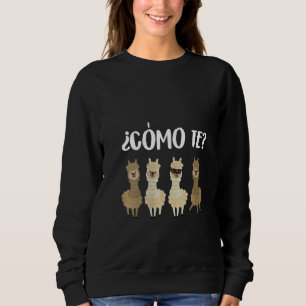 Moletom Mulheres Engraçadas Espanholas Alpaca Cousins Sibl