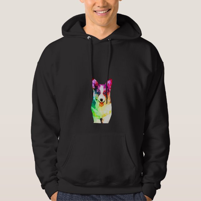 Moletom Mulheres Engraçadas Pintura De Corgi (Frente)