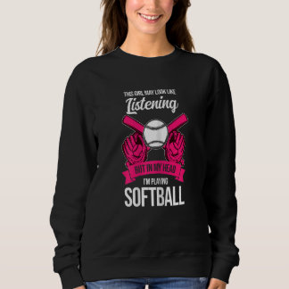 Moletom Mulheres essa garota com quem estou jogando softba