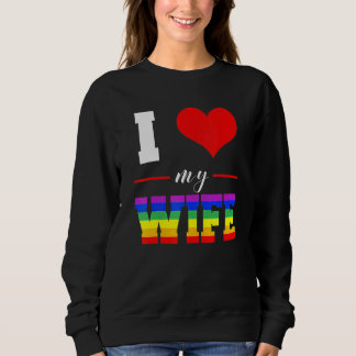 Moletom Mulheres Eu Amo Minha Esposa Lgbb Chuva Lésbica Or