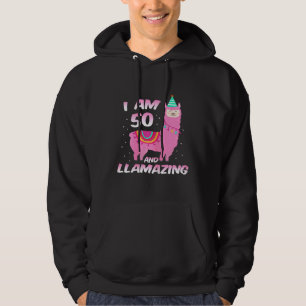 Moletom Mulheres Eu Tenho 50 Anos E Llamazing Llama 50º