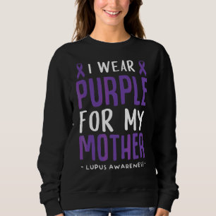 Moletom Mulheres Eu Visto Roxo Para Minha Consciência Mãe