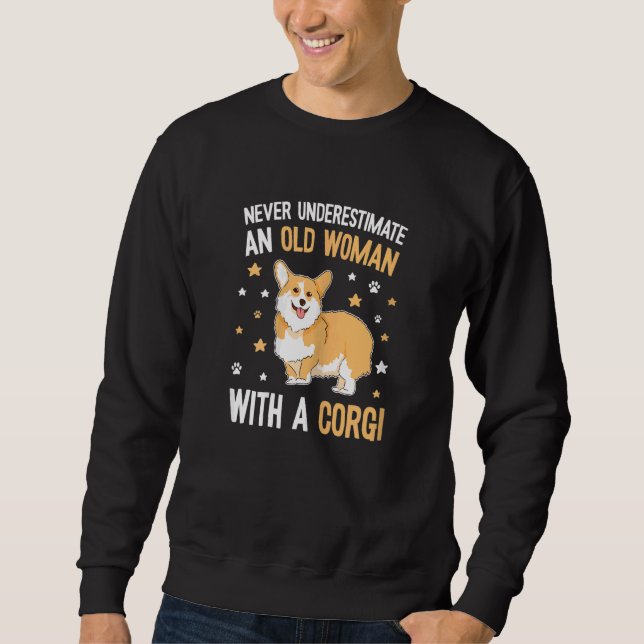 Moletom Mulheres Fofa &   Frase de Cachorro Corgi   Corgi  (Frente)