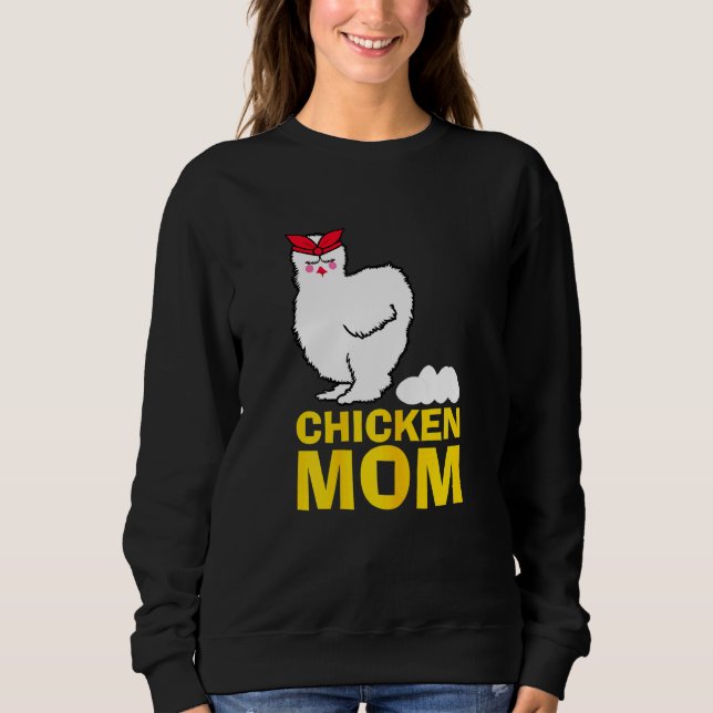 Moletom Mulheres frango Mamãe Farmadora Mamãe Frango Mãe H (Frente)