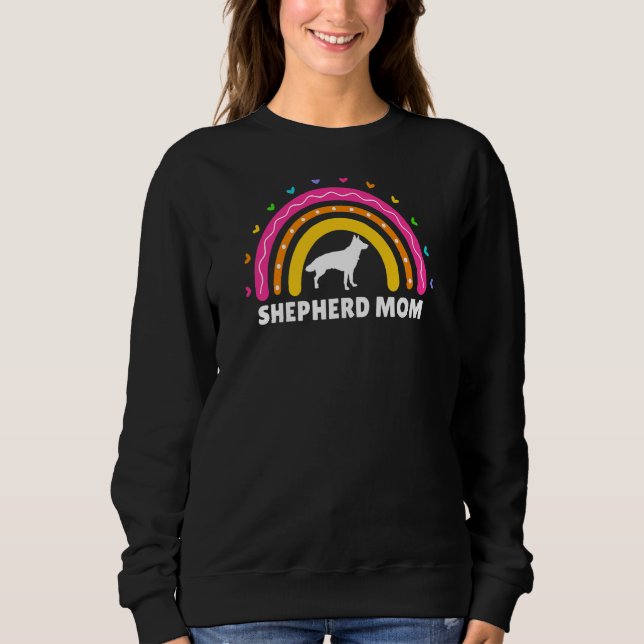 Moletom Mulheres German shepherd Mãe Mulheres Arco-Íris Ow (Frente)