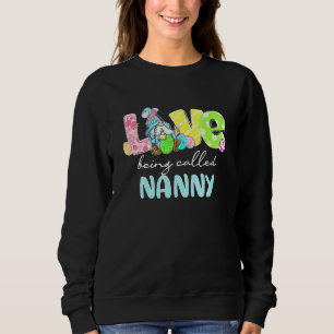 Moletom Mulheres Gnomo Ama Ser Chamada de Nanny Páscoa Fam
