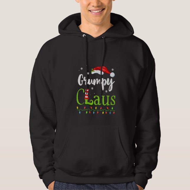 Moletom Mulheres Grumpy Claus Família Engraçado Papais noe (Frente)