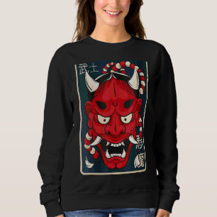 Moletom Mulheres Hannya Mask Japonesa Demon Mask
