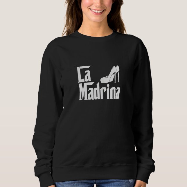 Moletom Mulheres La Madrina - Madrina - Mãe Espanhola Coma (Frente)