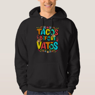 Moletom Mulheres Latina Engraçadas Tacos Antes do Dia de o