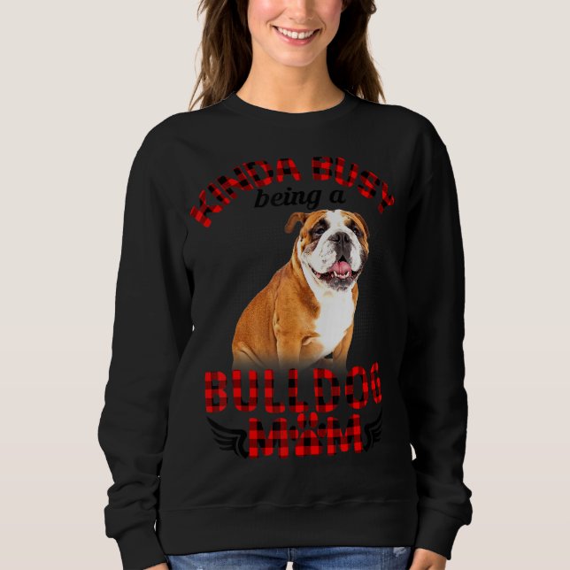 Moletom Mulheres Meio Ocupadas Sendo Um Cachorro-Mãozinho (Frente)