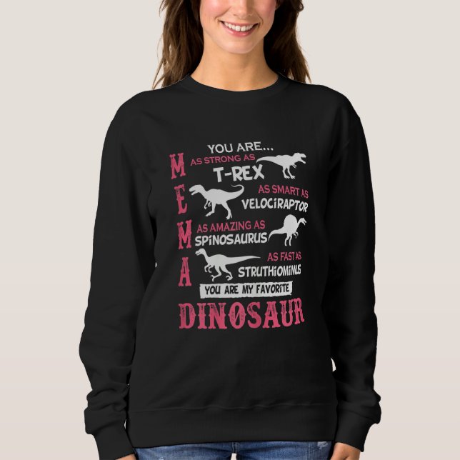 Moletom Mulheres Mema Você É Tão Forte Como T Rex Dinosaur (Frente)
