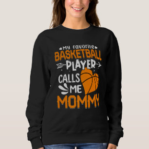 Moletom Mulheres Meu Jogador De Basquete Favorito Me Chama
