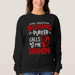 Moletom Mulheres Meu Jogador De Boxas Favorito Me Chama De