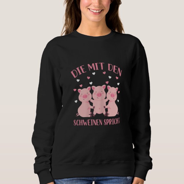 Moletom Mulheres Morrem Com O Porco Slogan Do Pátio (Frente)