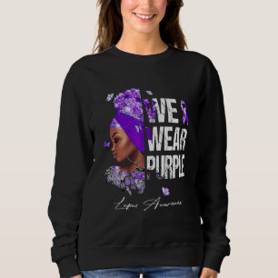 Moletom Mulheres Negras Vestimos a Consciência do Lupus Ro