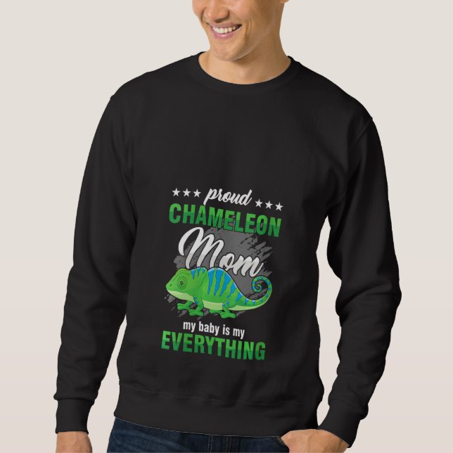 Moletom Mulheres Orgulhosas Chameleon Mãe Mãe Mãe Mãe Bebê (Frente)