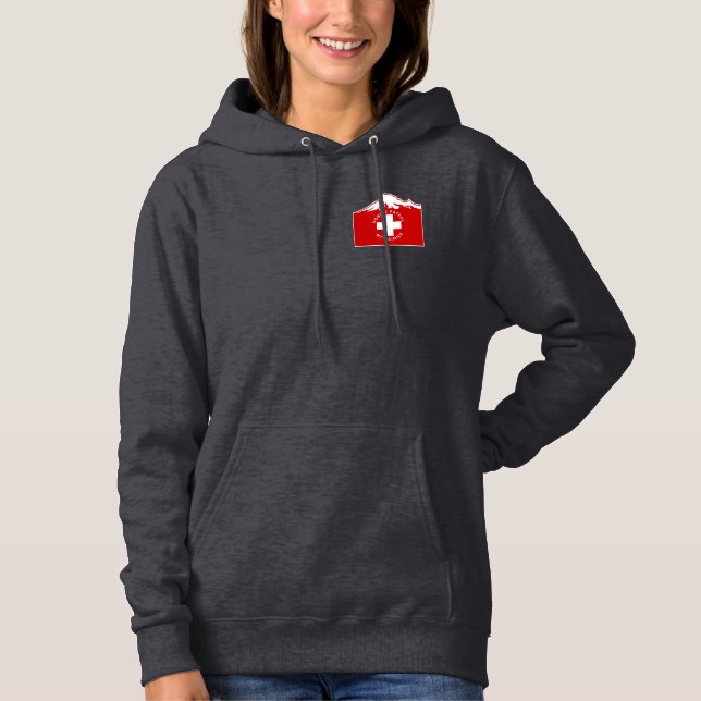 Moletom Mulheres patrulham Hoodie com logotipo traseiro (Frente)