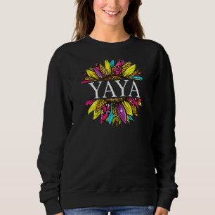Moletom Mulheres Personalizadas Yaya Sunflower Avó