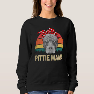 Moletom Mulheres Pitbull Pittie Mama Pitbull Mamma Pibble