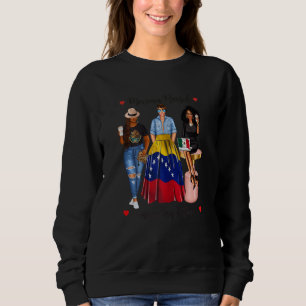 Moletom Mulheres Preta Mexicana Mulheres Metade Mexicana V
