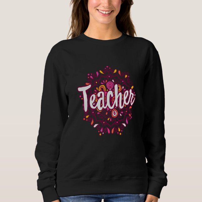 Moletom Mulheres Professoras Vida Mandala Pré-Escolar Pré- (Frente)