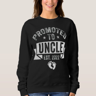 Moletom Mulheres Promovidas Ao Tio 2022 Retro Pregnancy An
