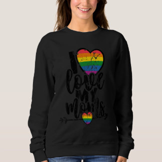 Moletom Mulheres que amo minha Mães Lgbt Orgulho lésbica M