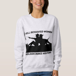 MOLETOM MULHERES QUE SE COMPORTAM REALMENTE FAZEM CAMISAS-