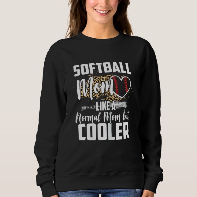 Moletom Mulheres Que Vivem Softball Fan Leopardo Cheetah M (Frente)